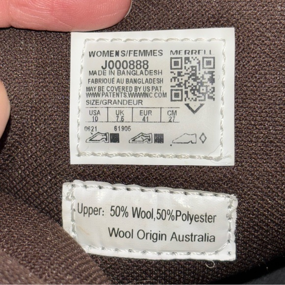 Merrell Women’s Chateau Boots Wool Size 10 - Picture 3 of 8